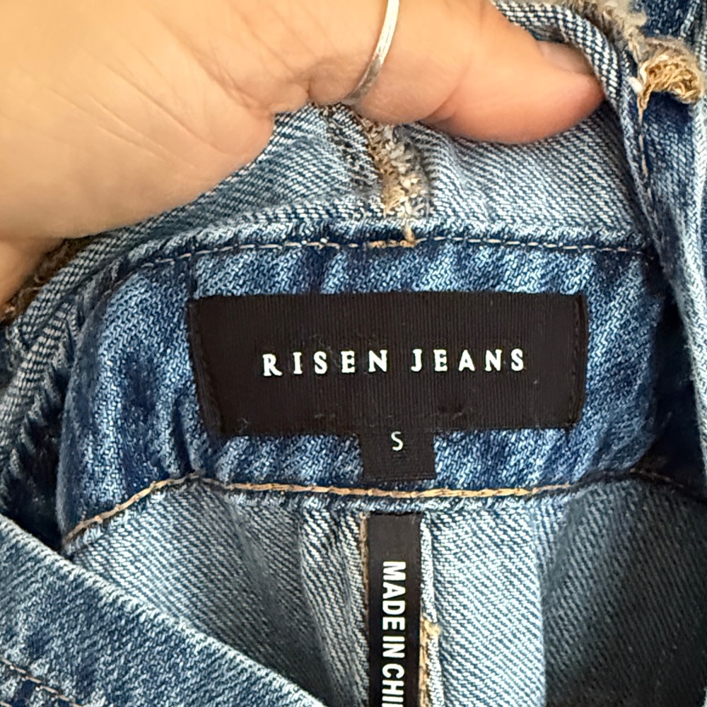 Women's Blue Denim Overalls - Picture 2 of 5